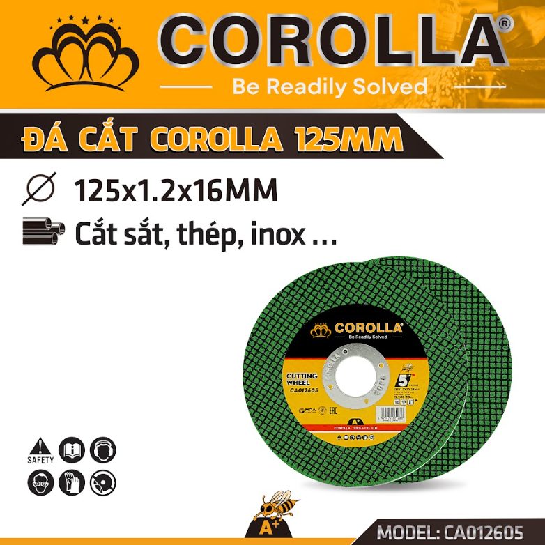 ĐÁ CẮT KIM LOẠI COROLLA 125mm