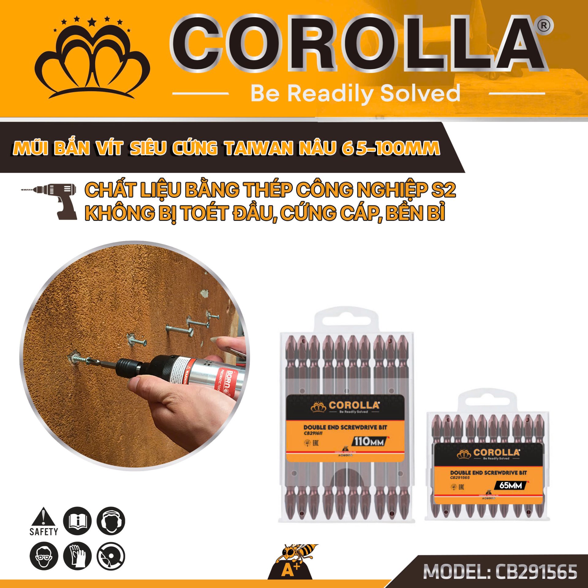 ĐẦU BẮN VÍT COROLLA 100MM M-702