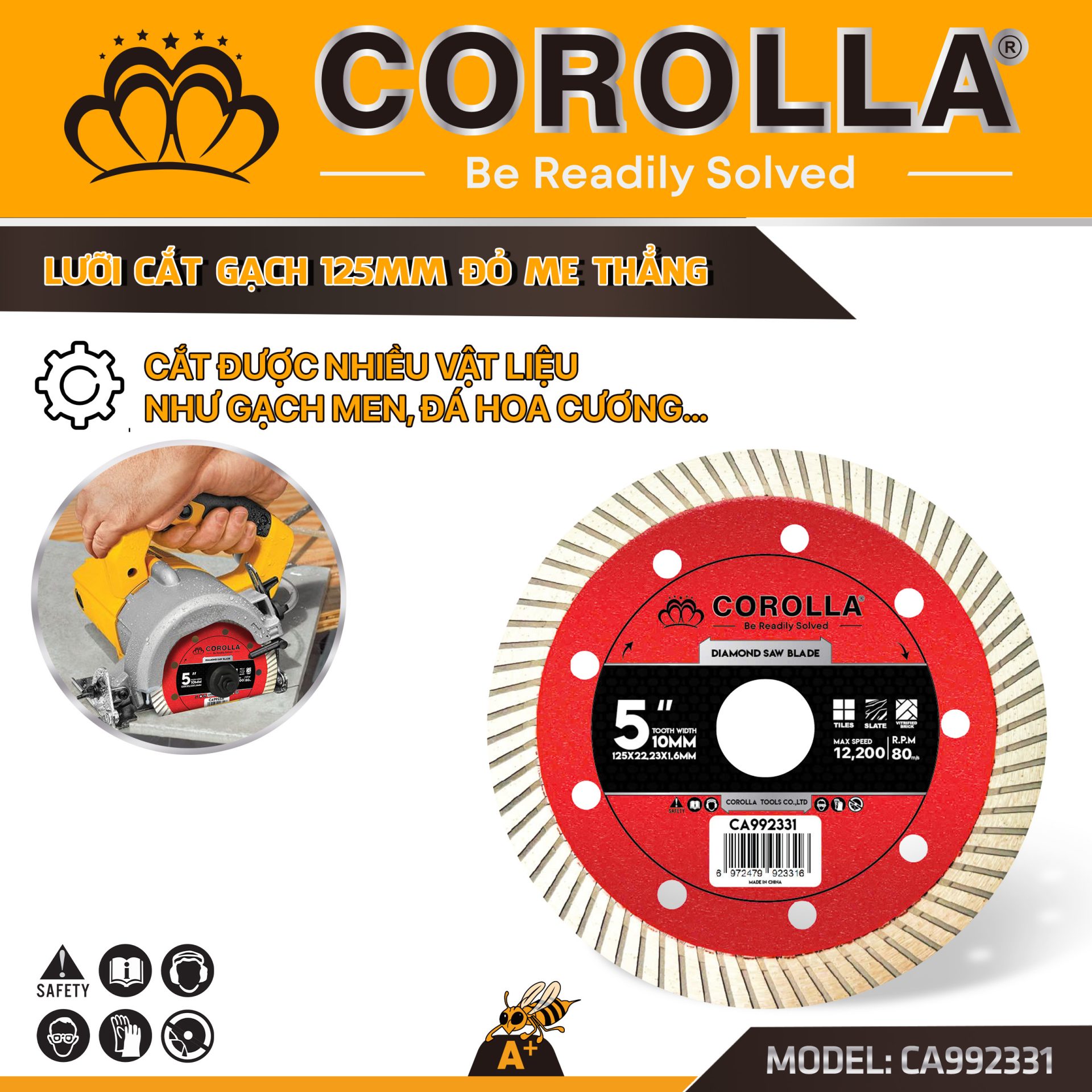 LƯỠI CẮT GẠCH 125MM – CA992331
