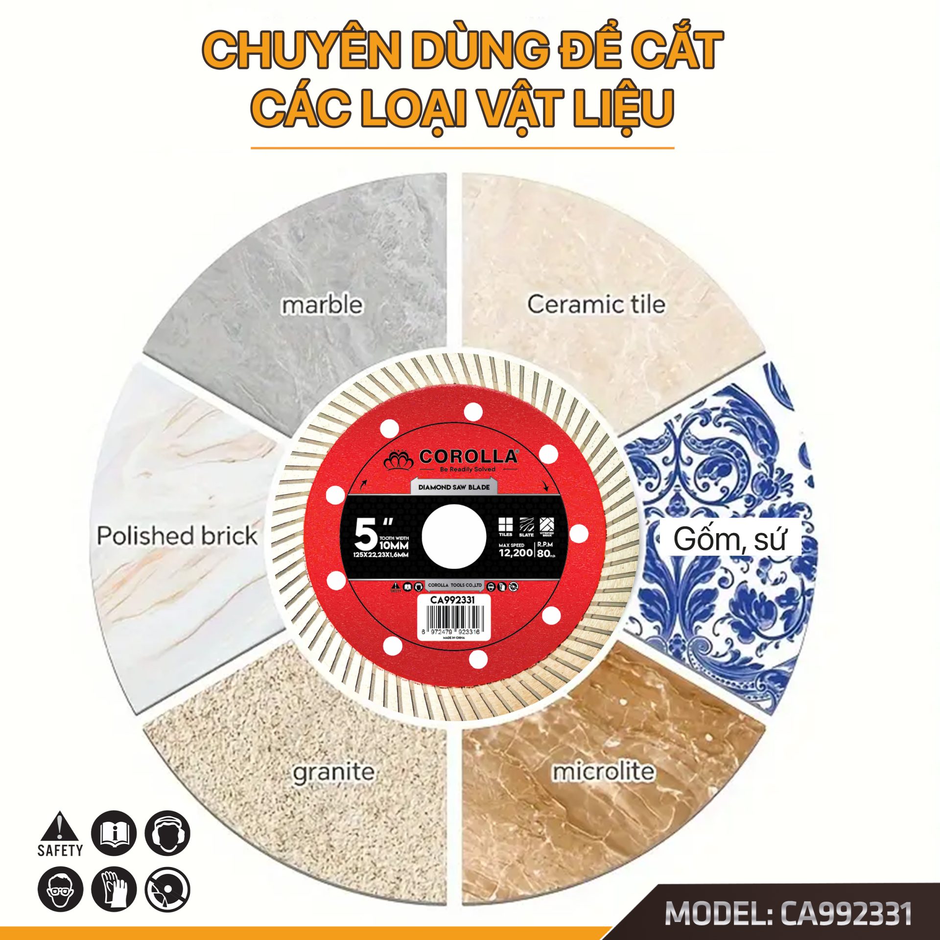 CA992331- Lưỡi cắt gạch 125mm đỏ me thẳng (7)