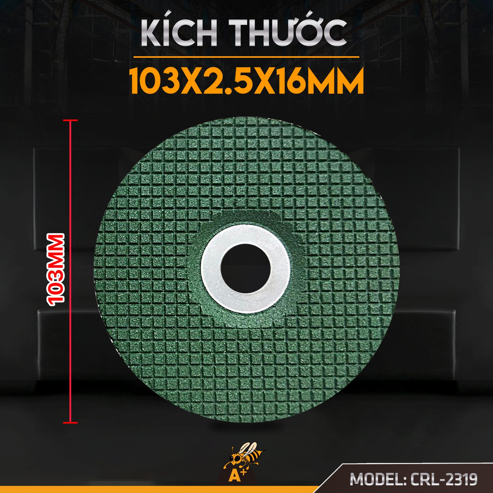 CRL-2319 ĐÁ MÀI VẢY CÁ INOX 103x2.5MM (2)