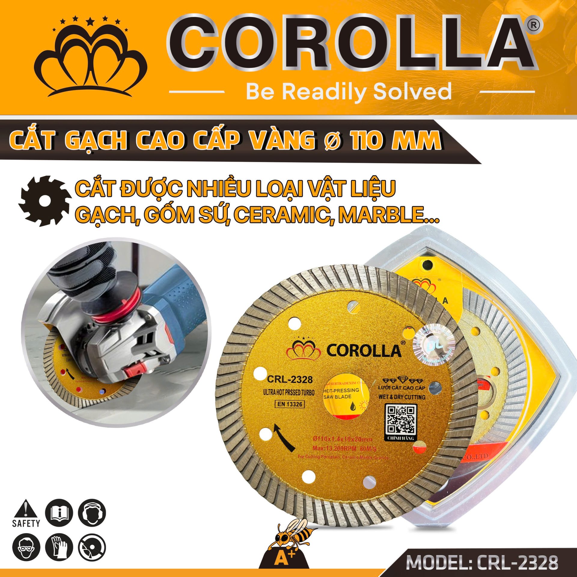 LƯỠI CẮT GẠCH ĐA NĂNG COROLLA CRL-2328