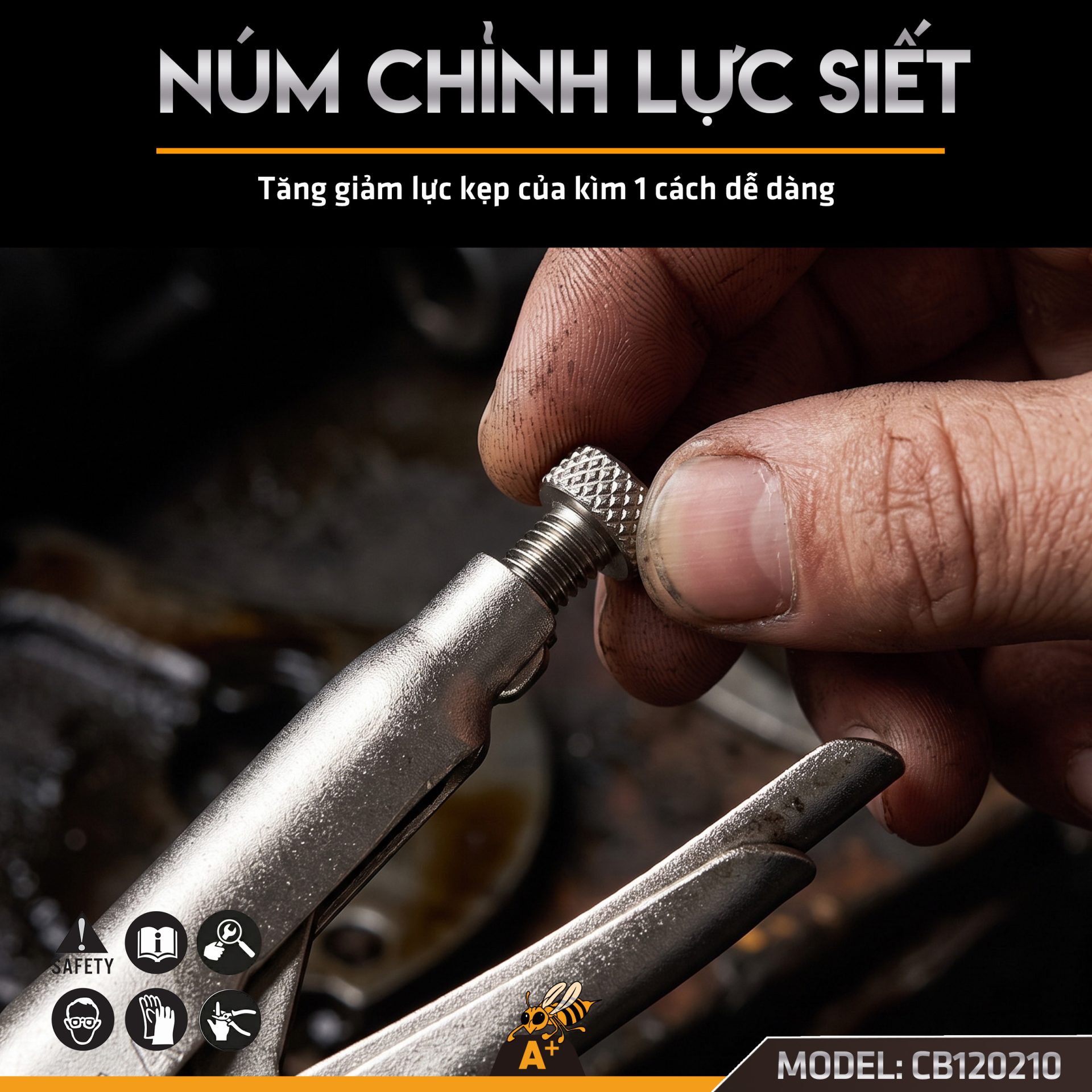 CB120210 - KÌM BẤM CHẾT TAY TRƠN 3
