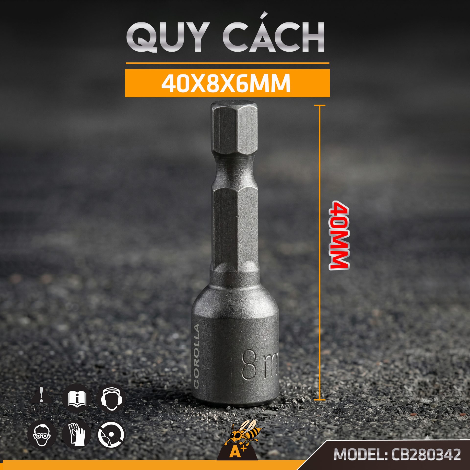 CB280342 - CHỤP BẮN TÔN COROLLA 40MM 2