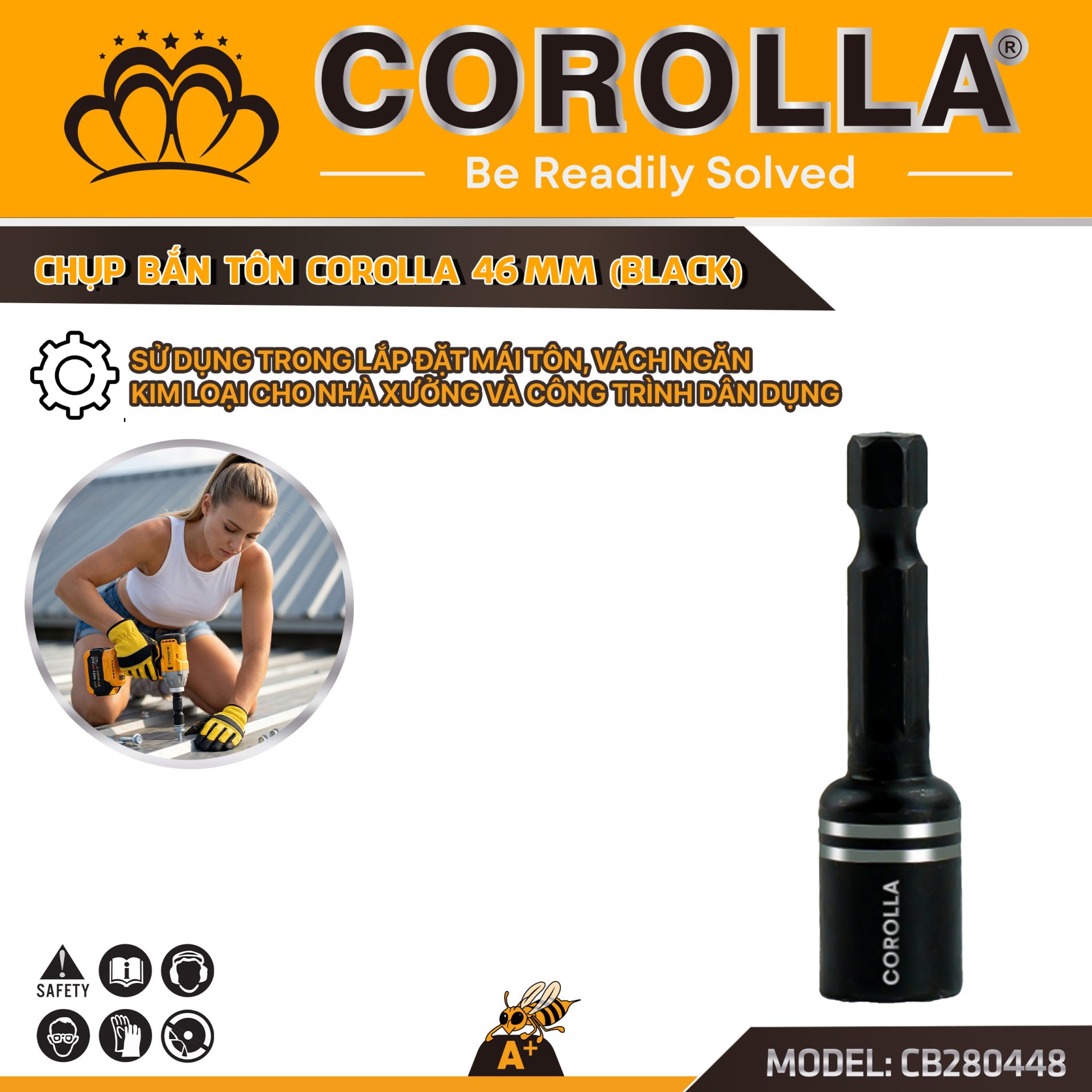 ĐẦU CHỤP BẮN TÔN COROLLA 48MM