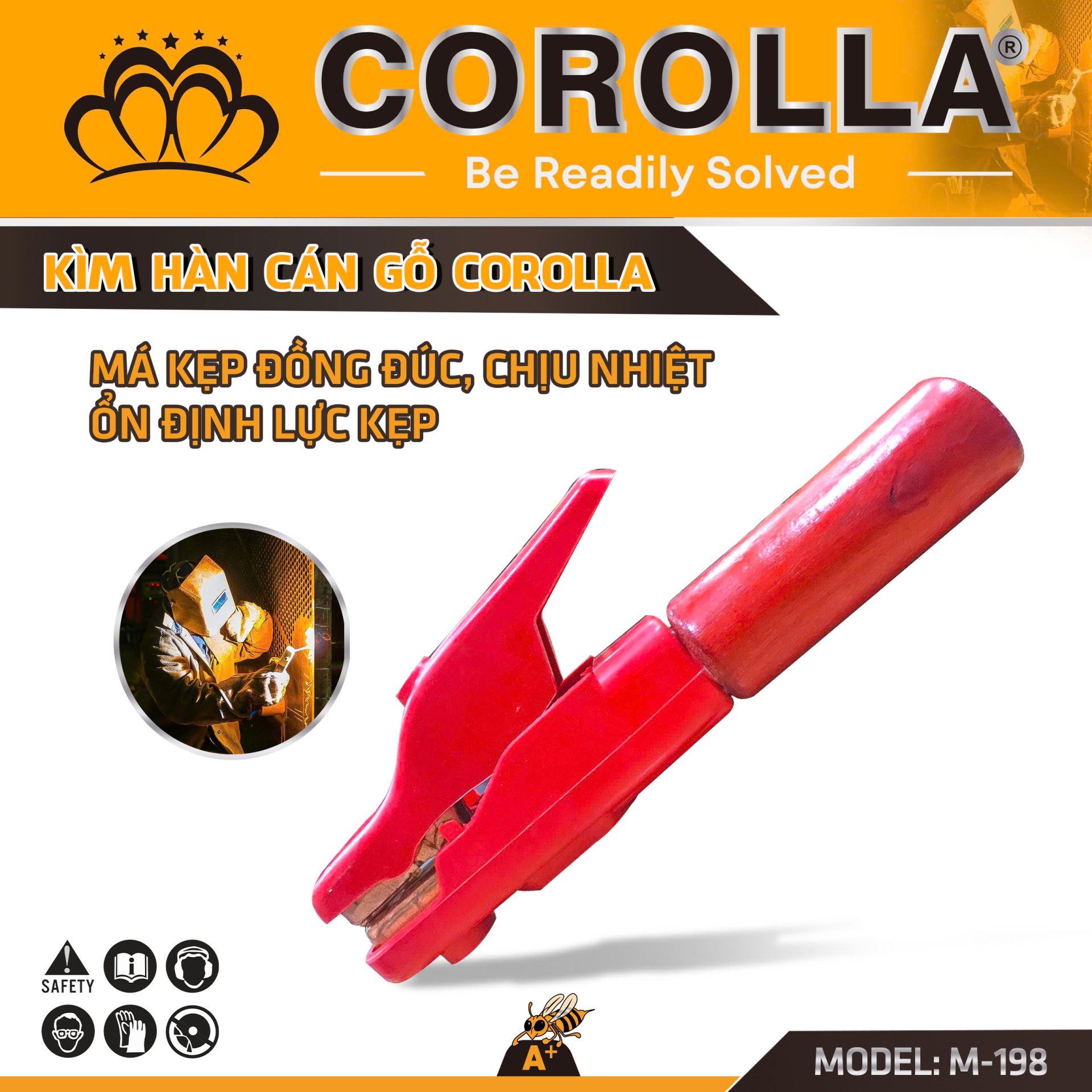 KÌM HÀN TAY GỖ CÁCH ĐIỆN COROLLA