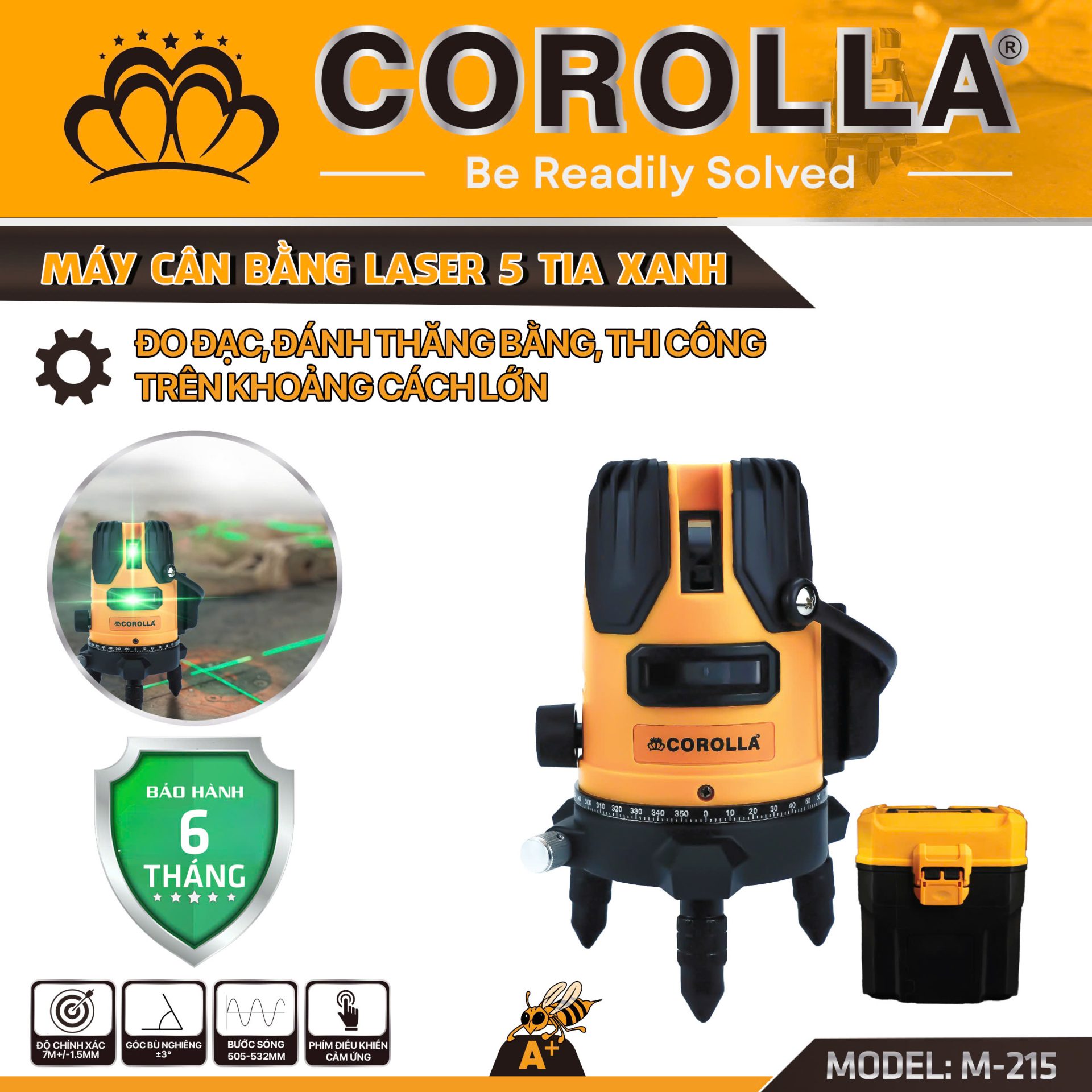 MÁY CÂN MỰC LASER COROLLA 5 TIA