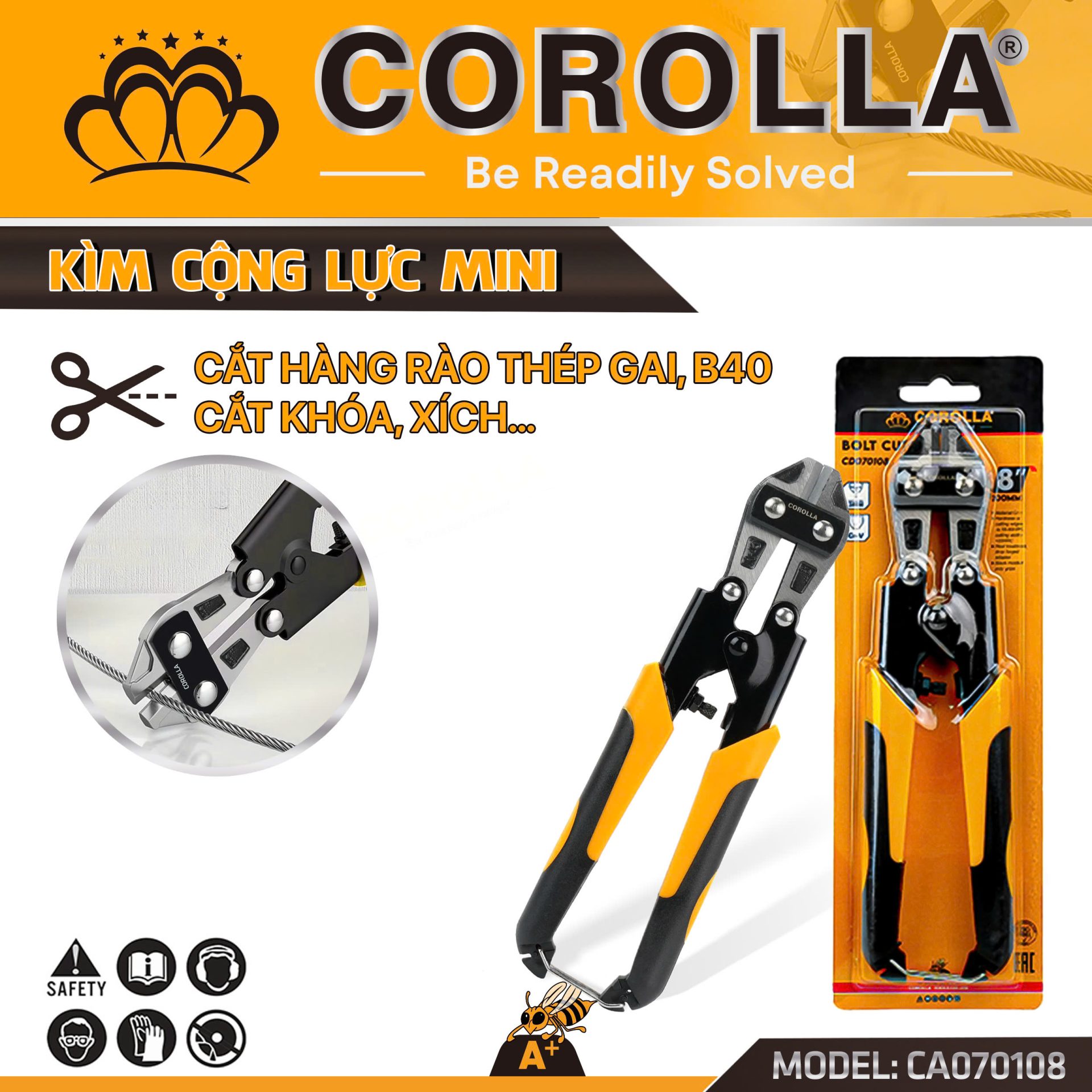 KÌM CỘNG LỰC COROLLA MINI 200MM