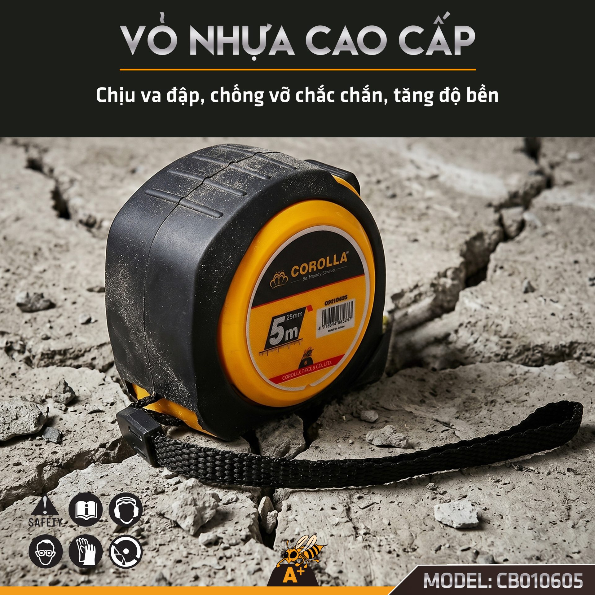 CB010605 - THƯỚC CHỐNG VỠ COROLLA 5 MÉT 7