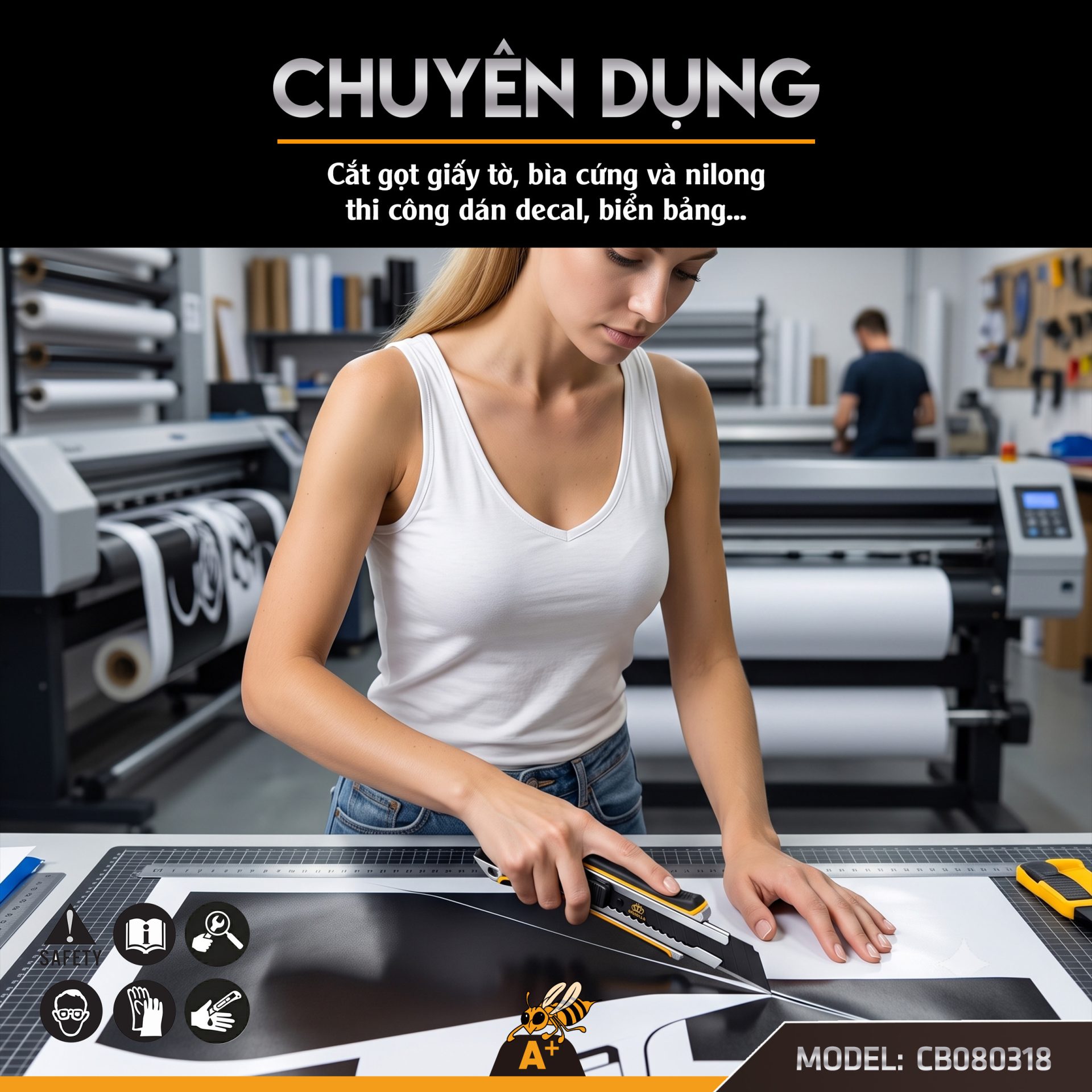 CB080318 - CON DAO RỌC GIẤY CAO CẤP 6