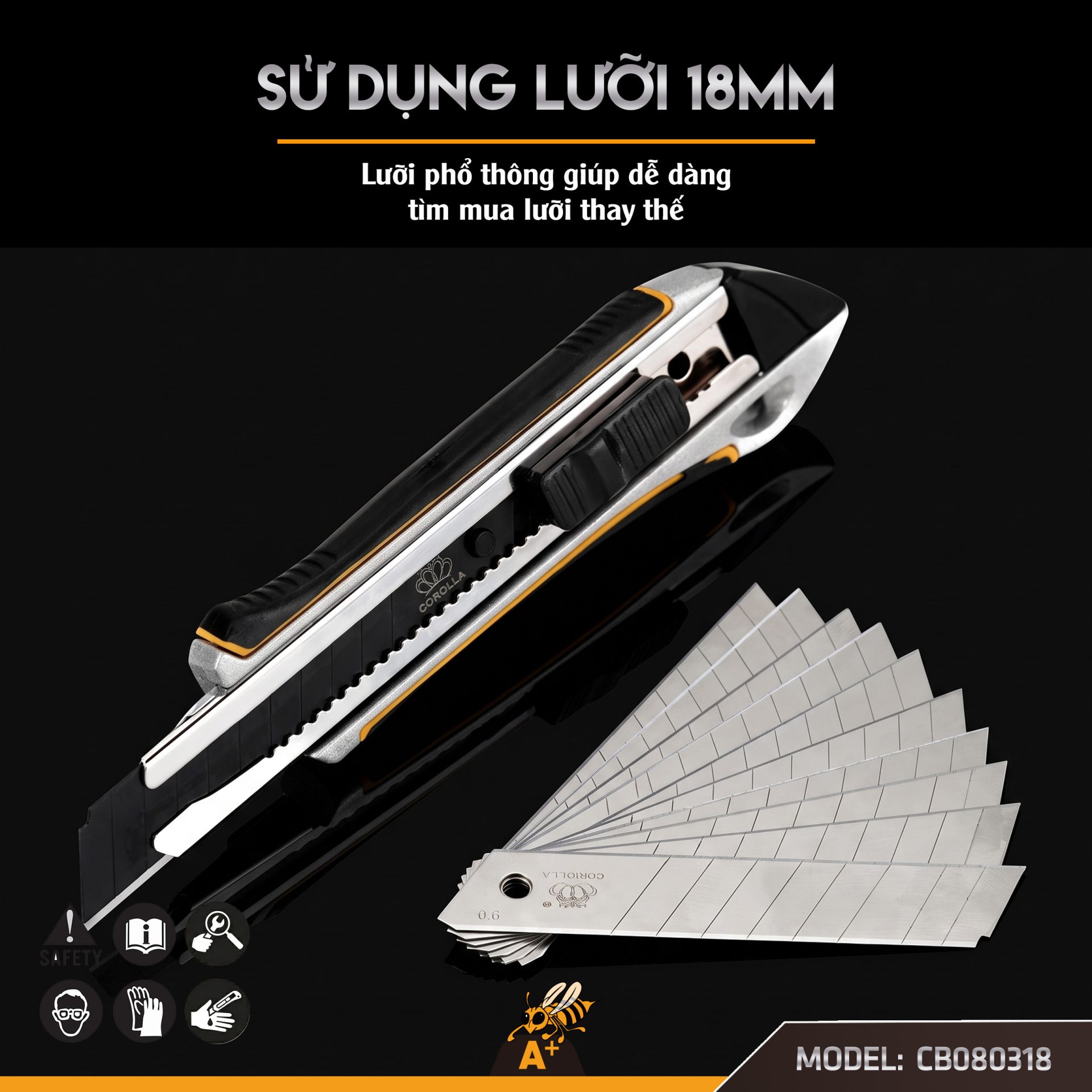 CB080318 - CON DAO RỌC GIẤY CAO CẤP 8