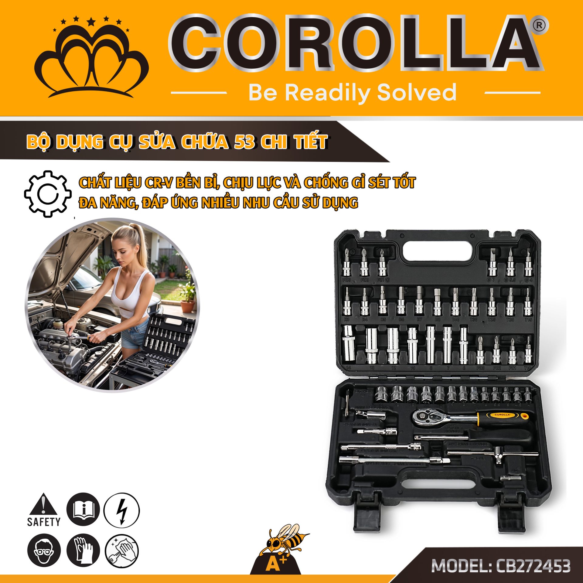 BỘ DỤNG CỤ SỬA CHỮA 53 CHI TIẾT