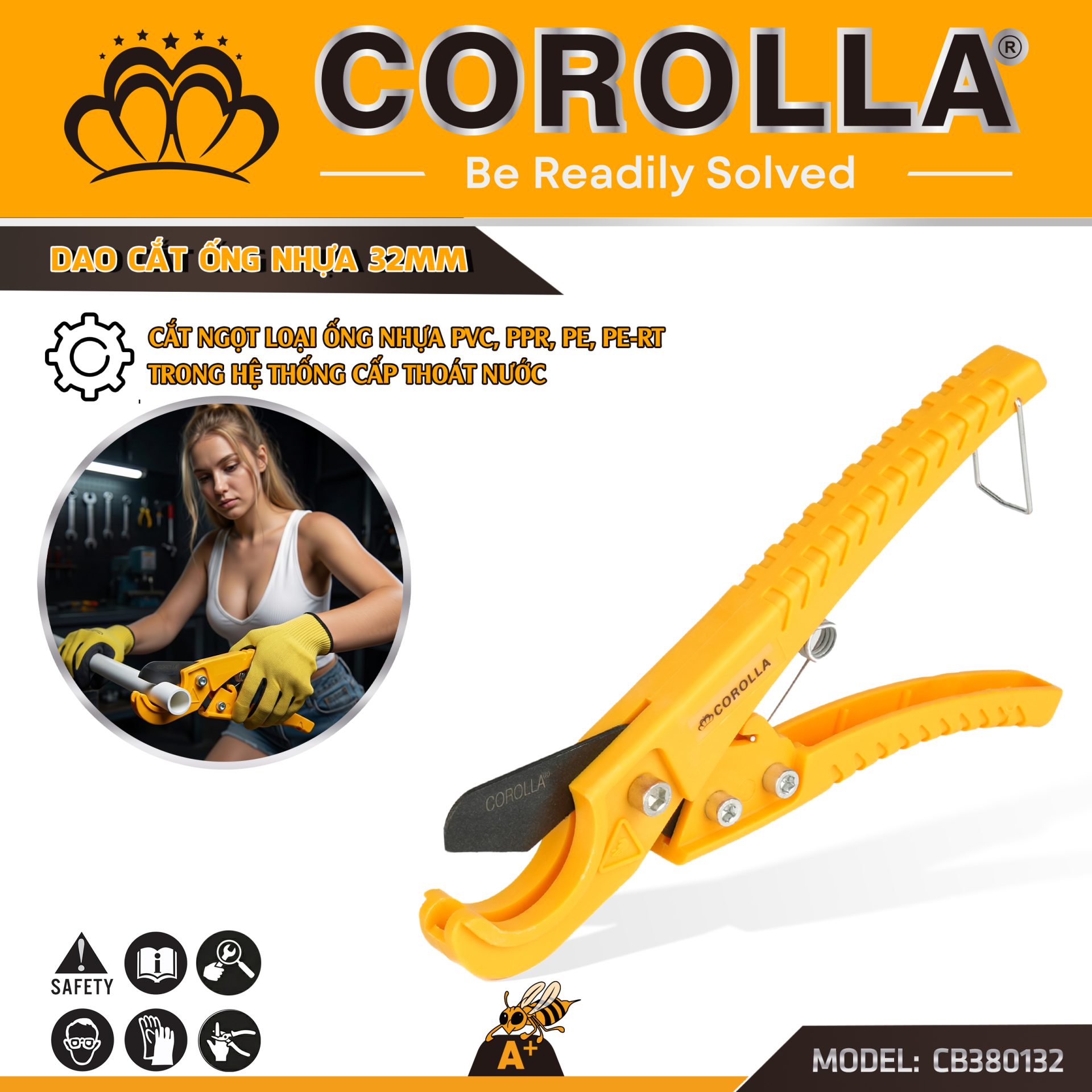 DAO CẮT ỐNG NHỰA 32MM COROLLA