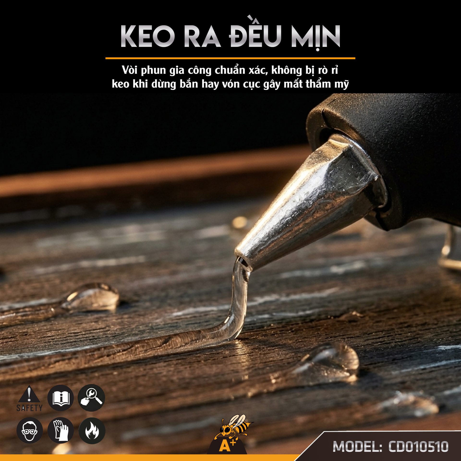 CD010510 - SÚNG BẮN KEO NẾN 100W 5