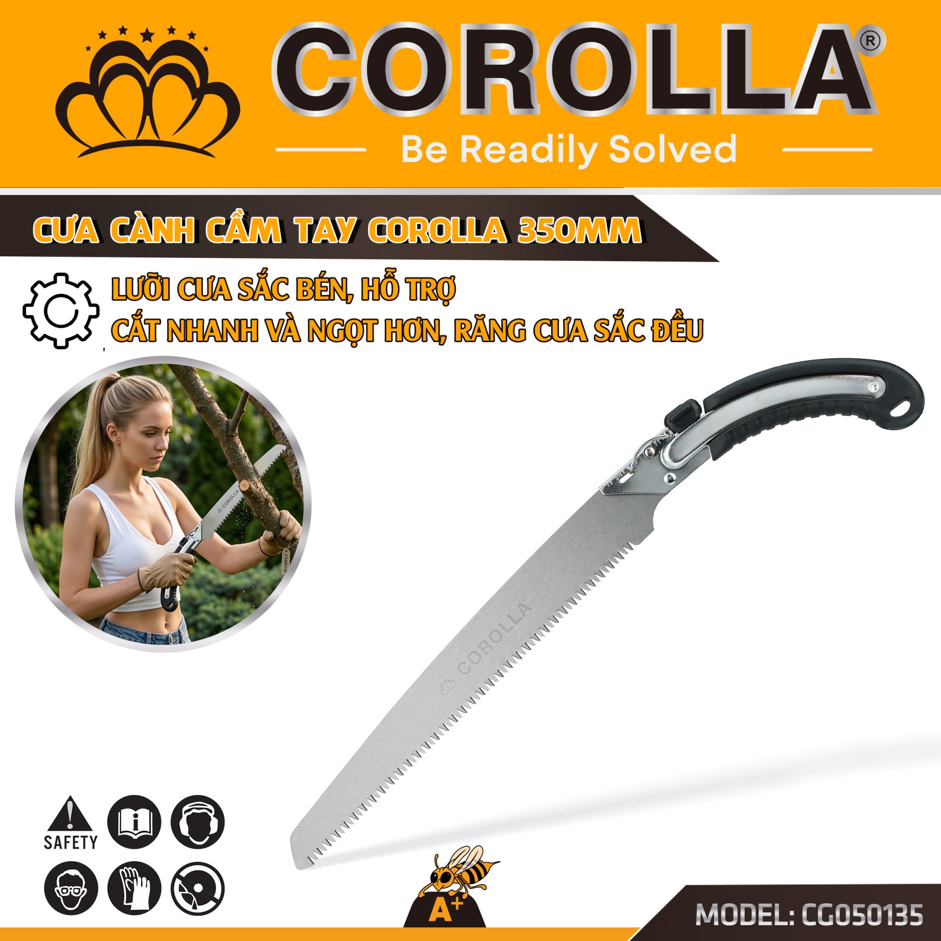 CƯA CẮT CÀNH CẦM TAY COROLLA 350MM