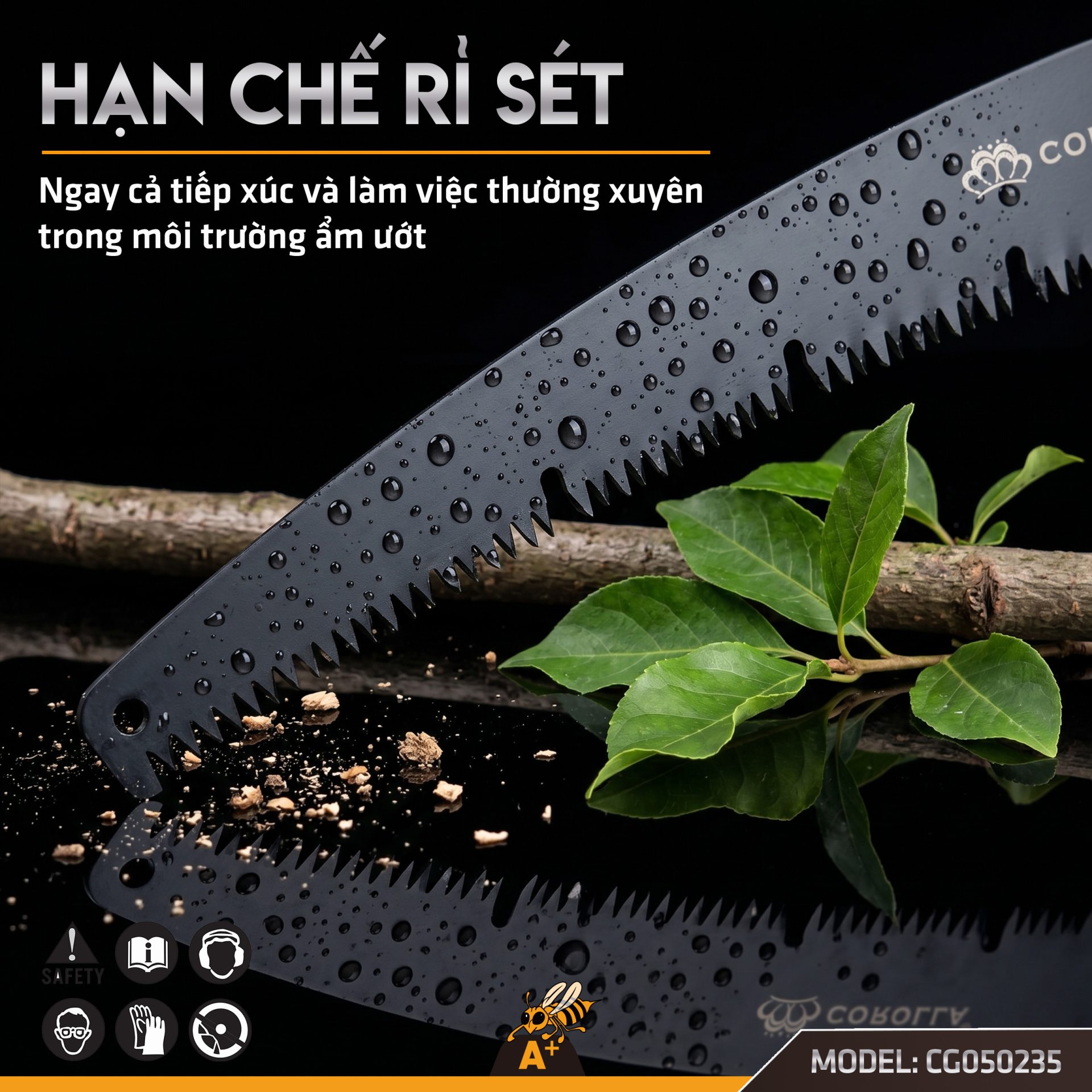 CG050235 - CƯA CẮT CÀNH CẦM TAY (CƯA CONG) 350MM 6