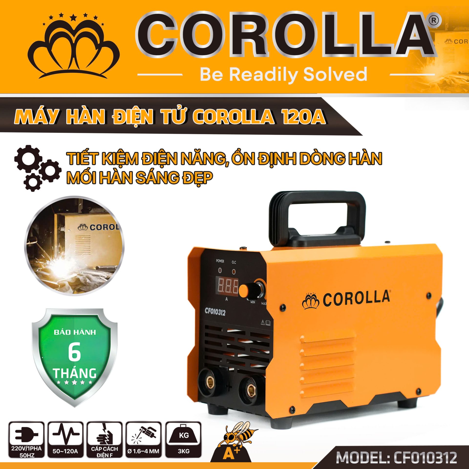 MÁY HÀN ĐIỆN TỬ COROLLA 120A CF010312