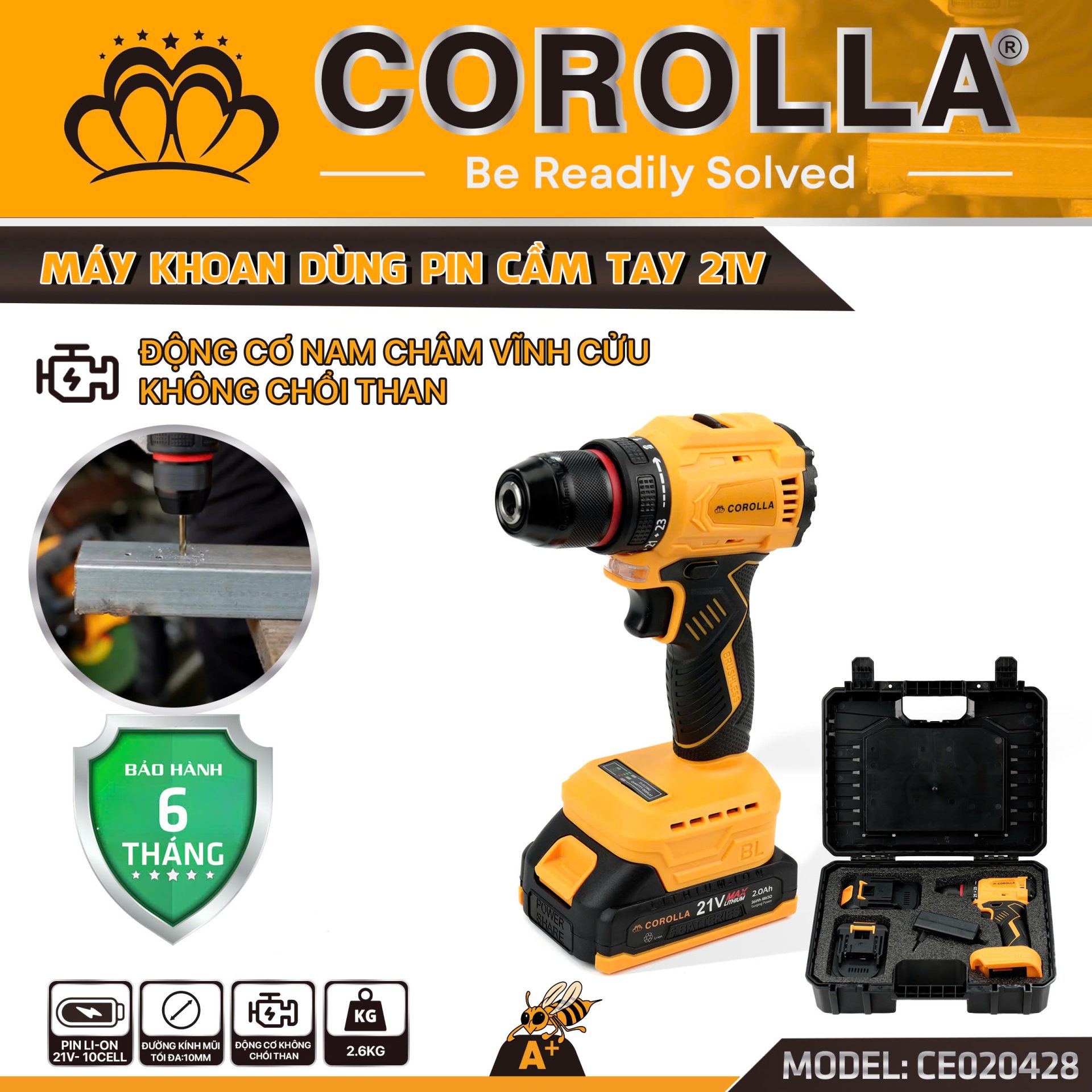 MÁY KHOAN PIN COROLLA 28 CHI TIẾT