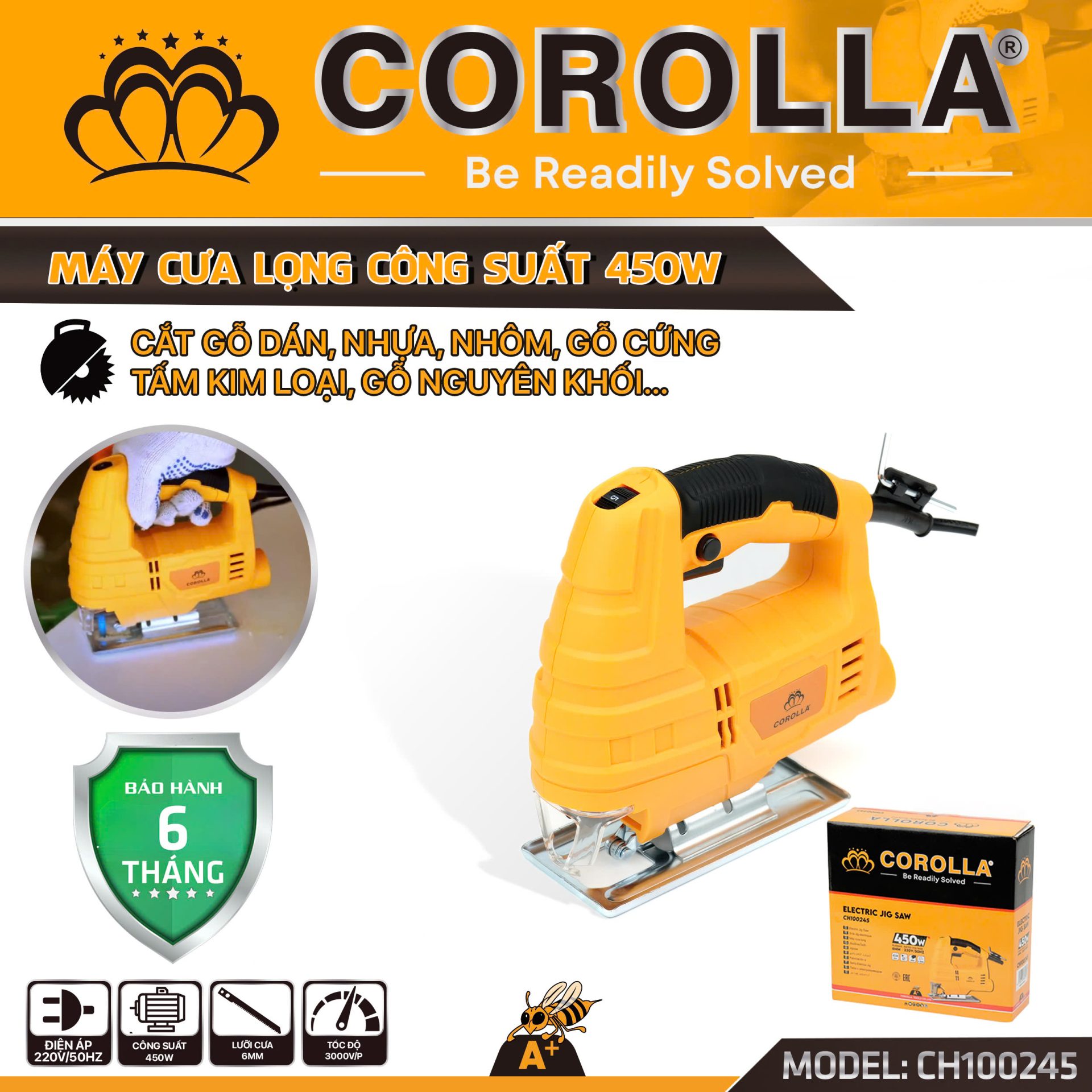 MÁY CƯA LỌNG COROLLA 450W