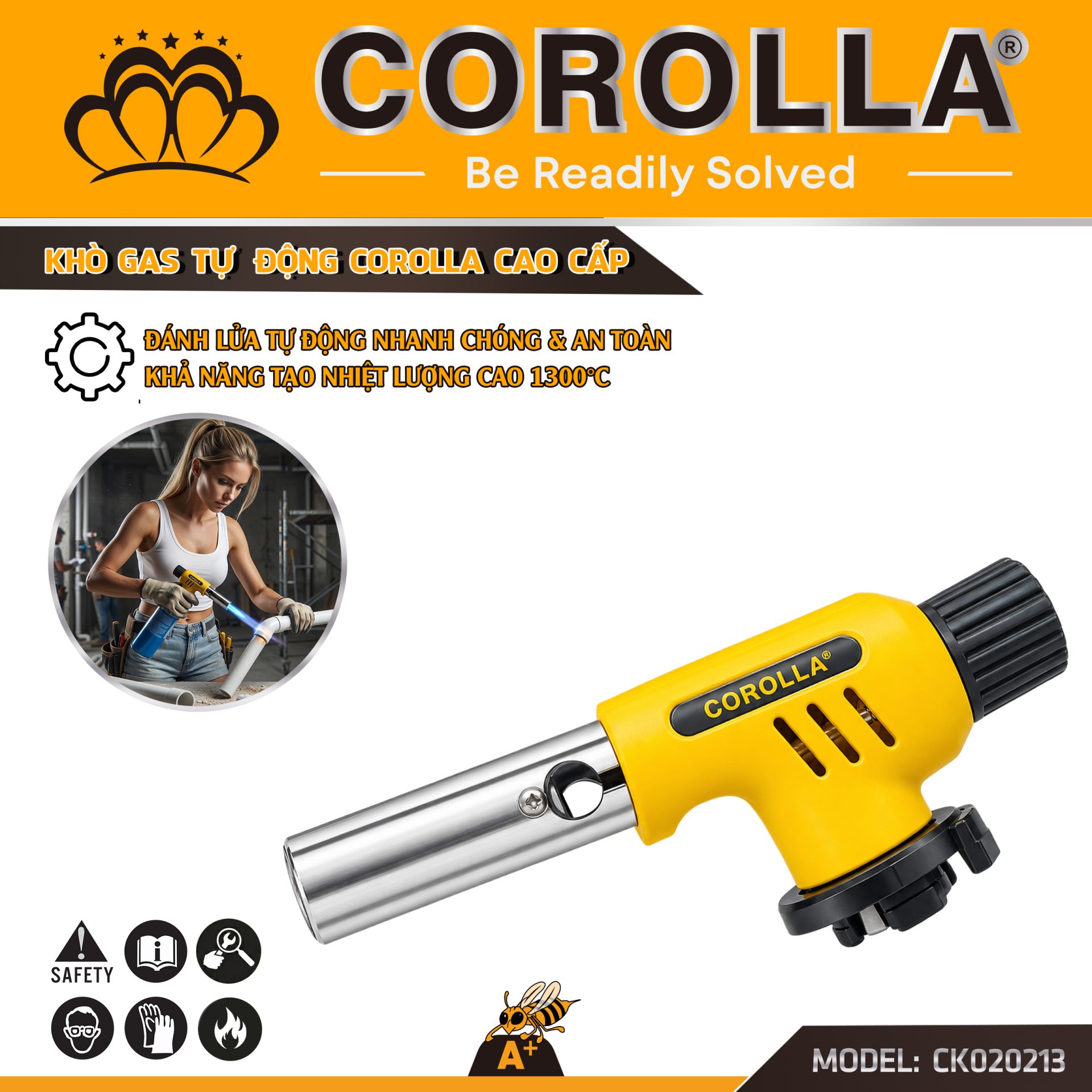 Khò Gas Tự Động COROLLA – CK020213