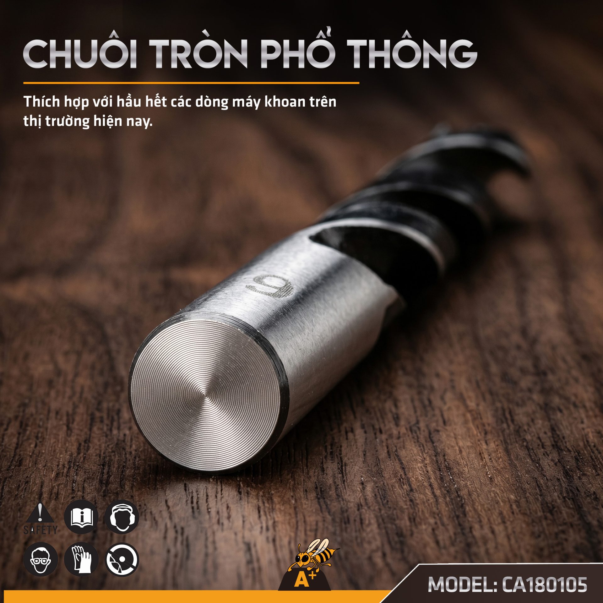 CA180105-BỘ MŨI KHOAN GỖ 5 CHI TIẾT 3
