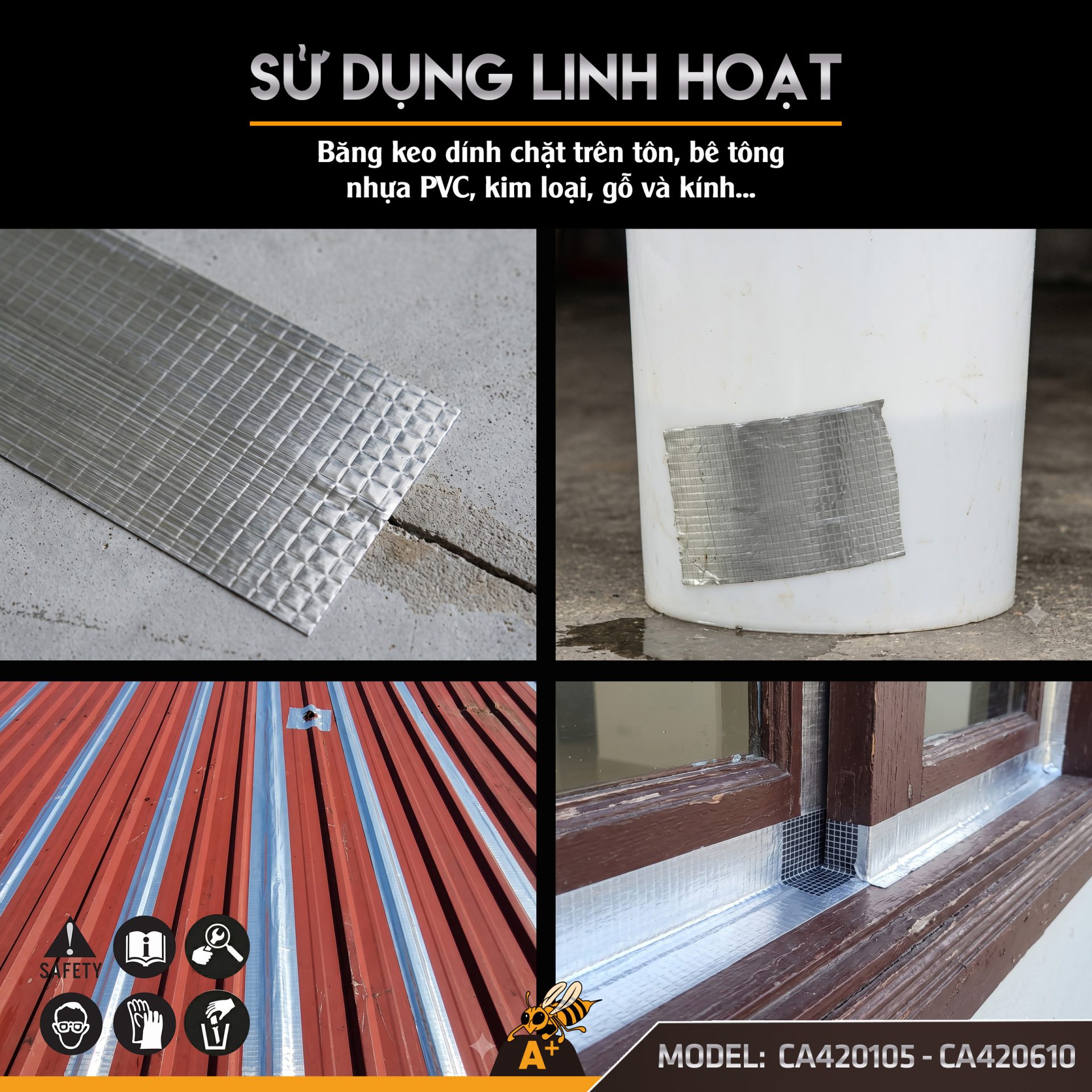 CA420105 - CA420610 BĂNG KEO CHỐNG THẤM ĐA NĂNG 5