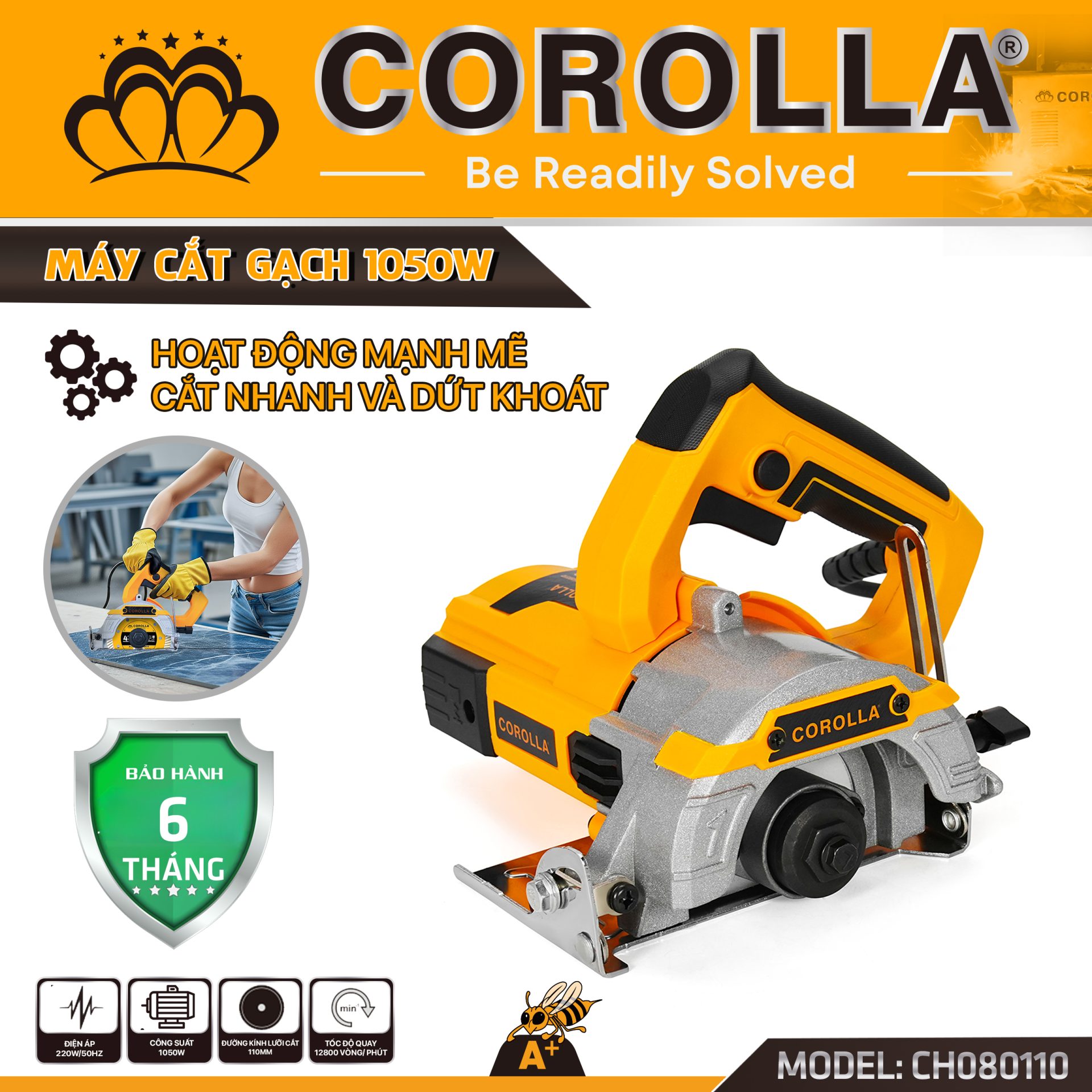 MÁY CẮT GẠCH COROLLA 1050W- CH080110
