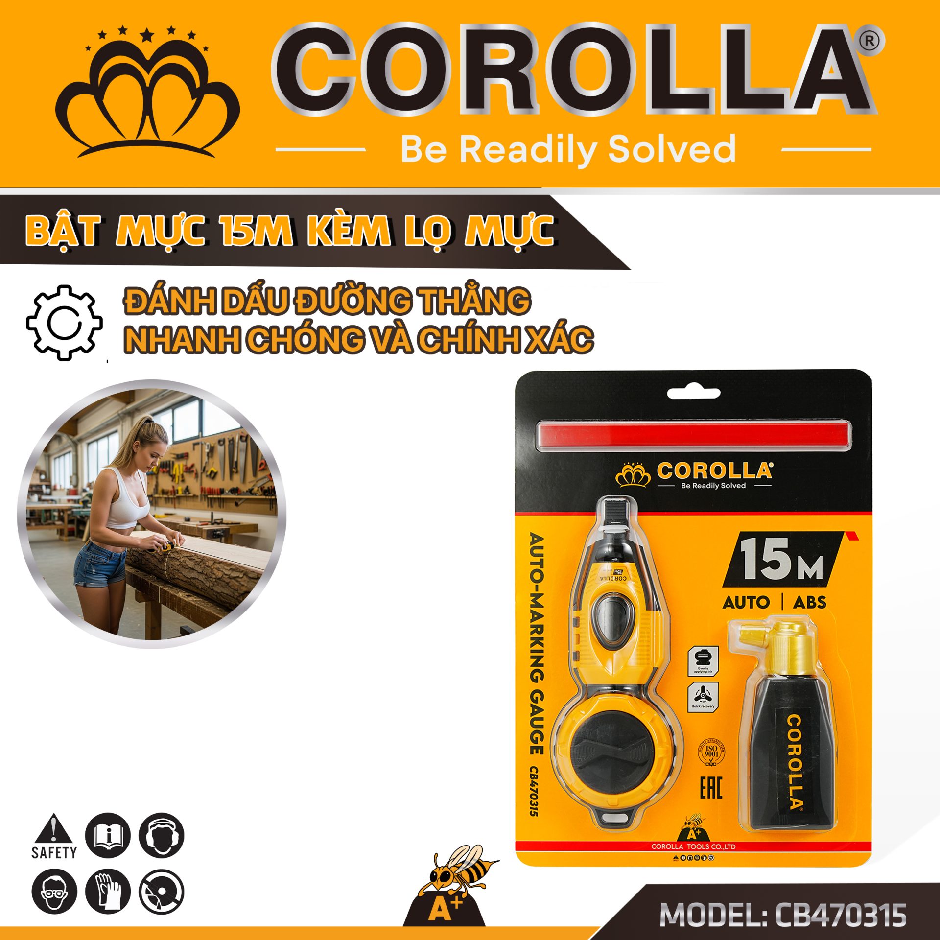 BẬT MỰC KÈM LỌ MỰC COROLLA CB470315
