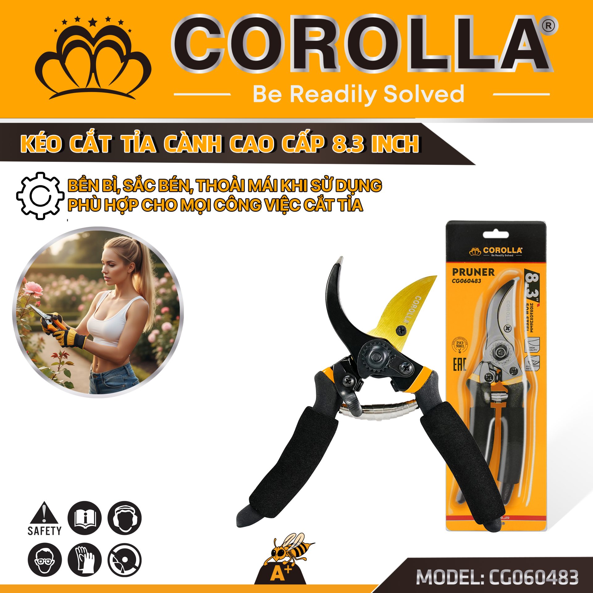 Kéo cắt tỉa cành cao cấp 8.3 inch – CG020483