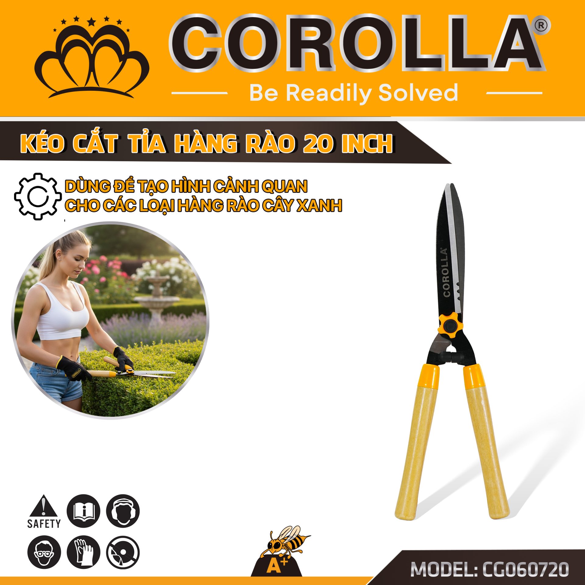 KÉO CẮT TỈA HÀNG RÀO CÁN GỖ 20″-CG060720