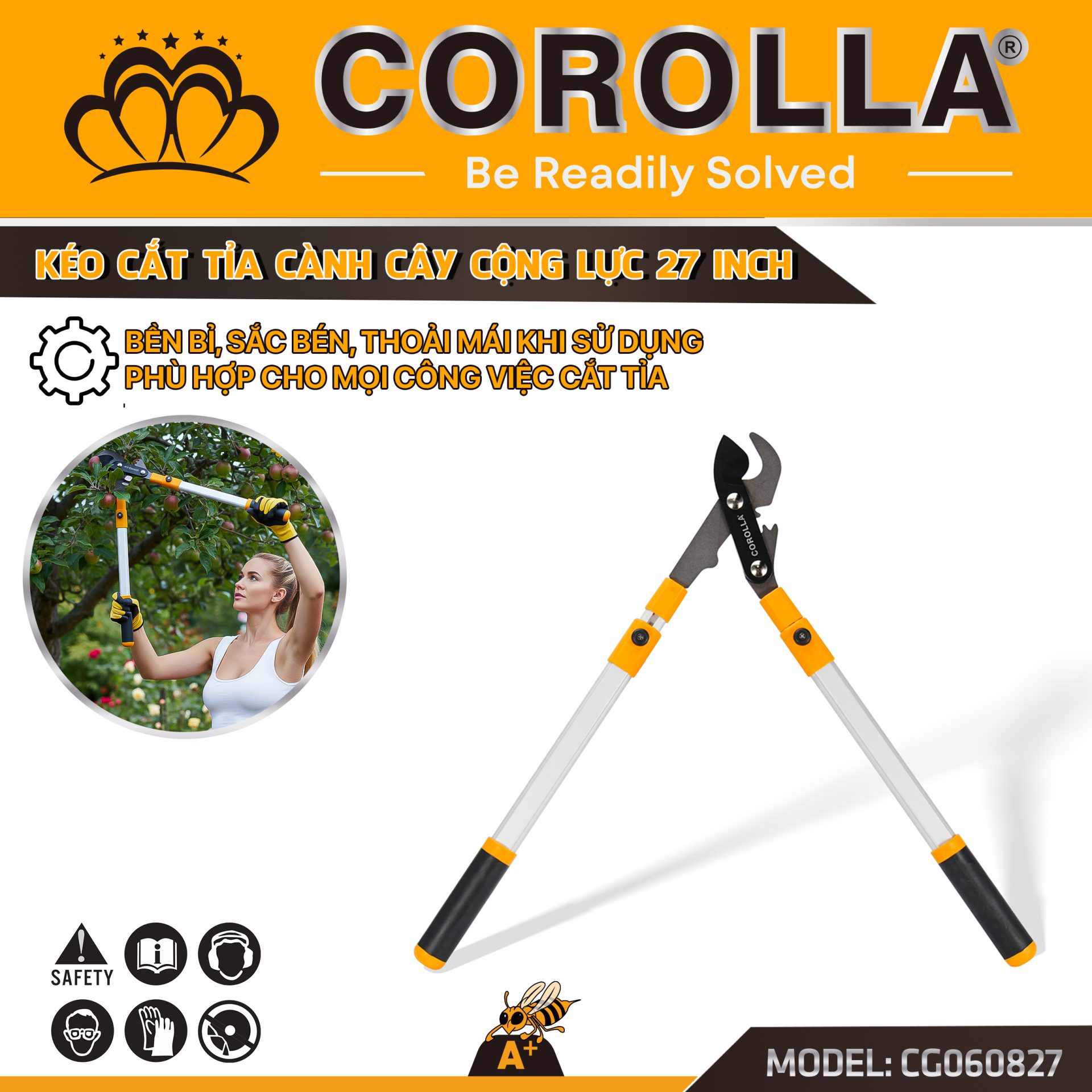 KÉO CẮT TỈA CÀNH CÂY CỘNG LỰC 27 INCH – CG060827