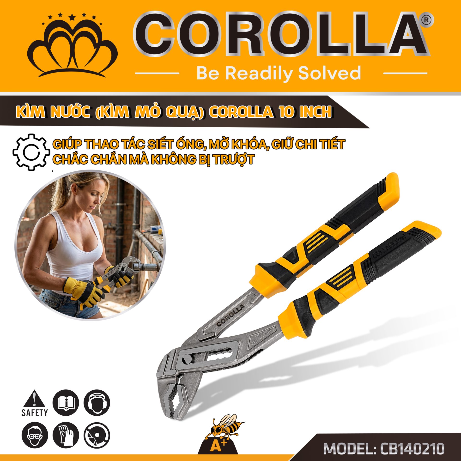 KÌM NƯỚC MỎ QUẠ 10 INCH – CB140210