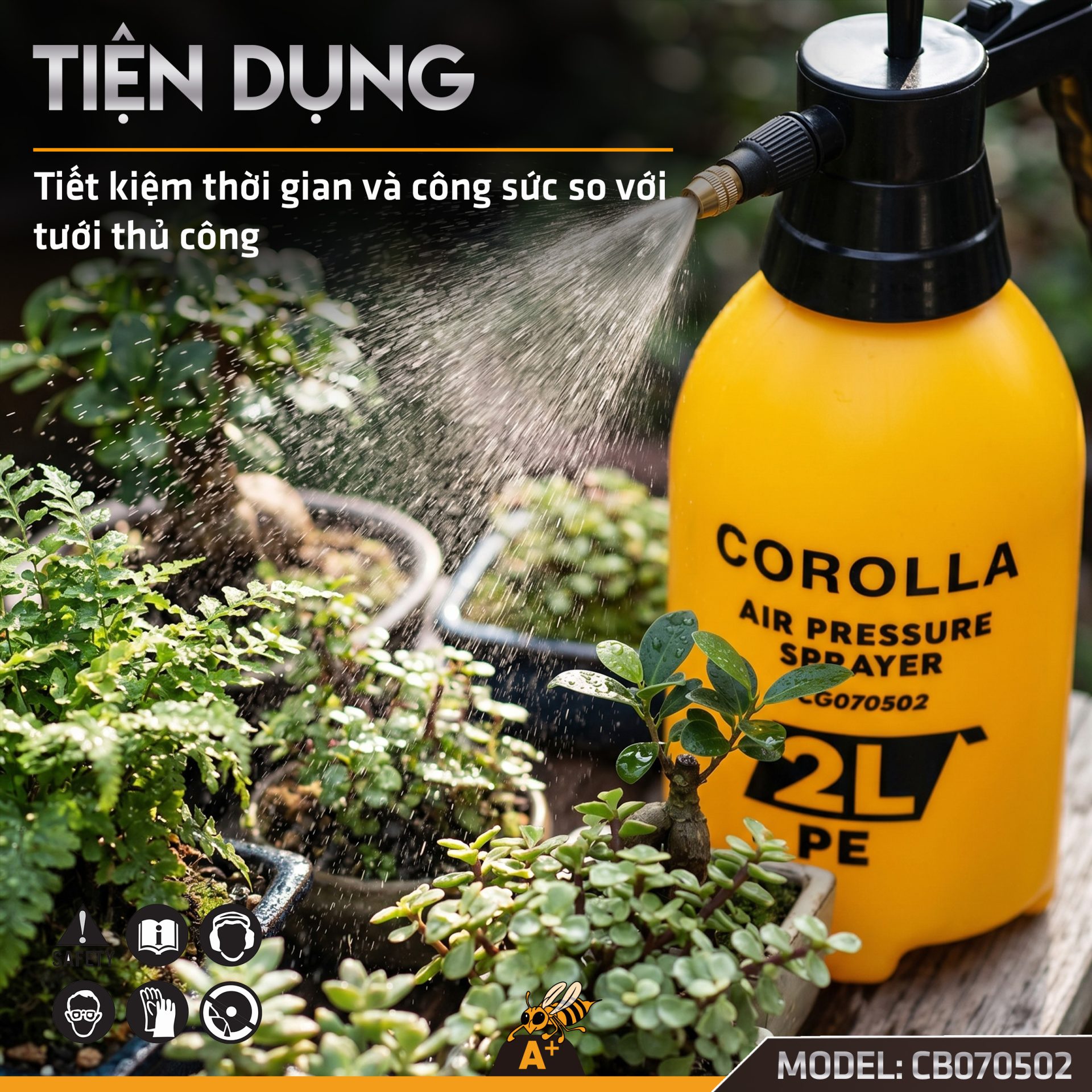 CG070502 - BÌNH PHUN TƯỚI CÂY BƠM TAY2L 9