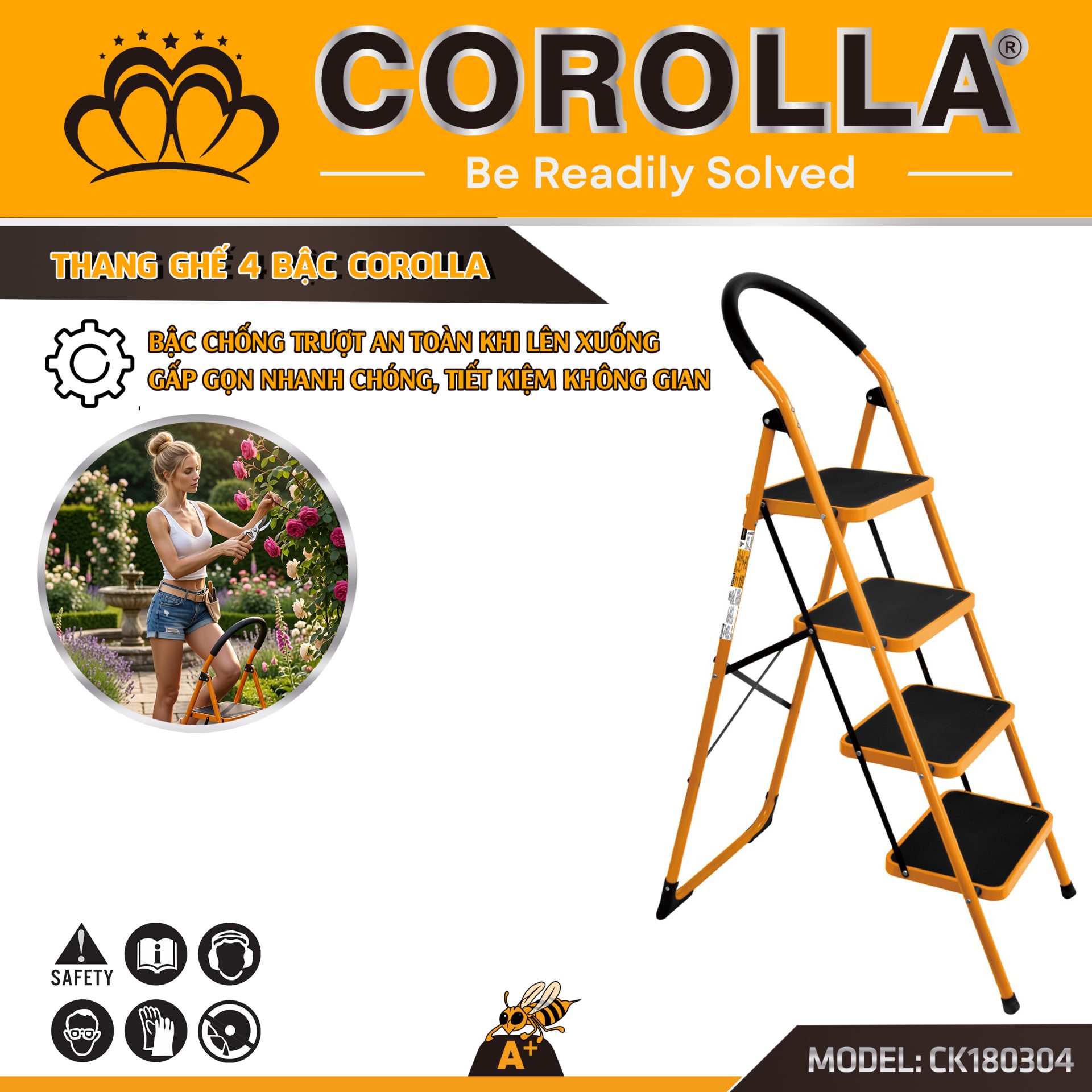 THANG GHẾ 4 BẬC COROLLA